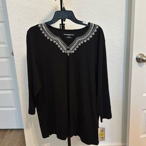 Allison Daley plus size embro top!
